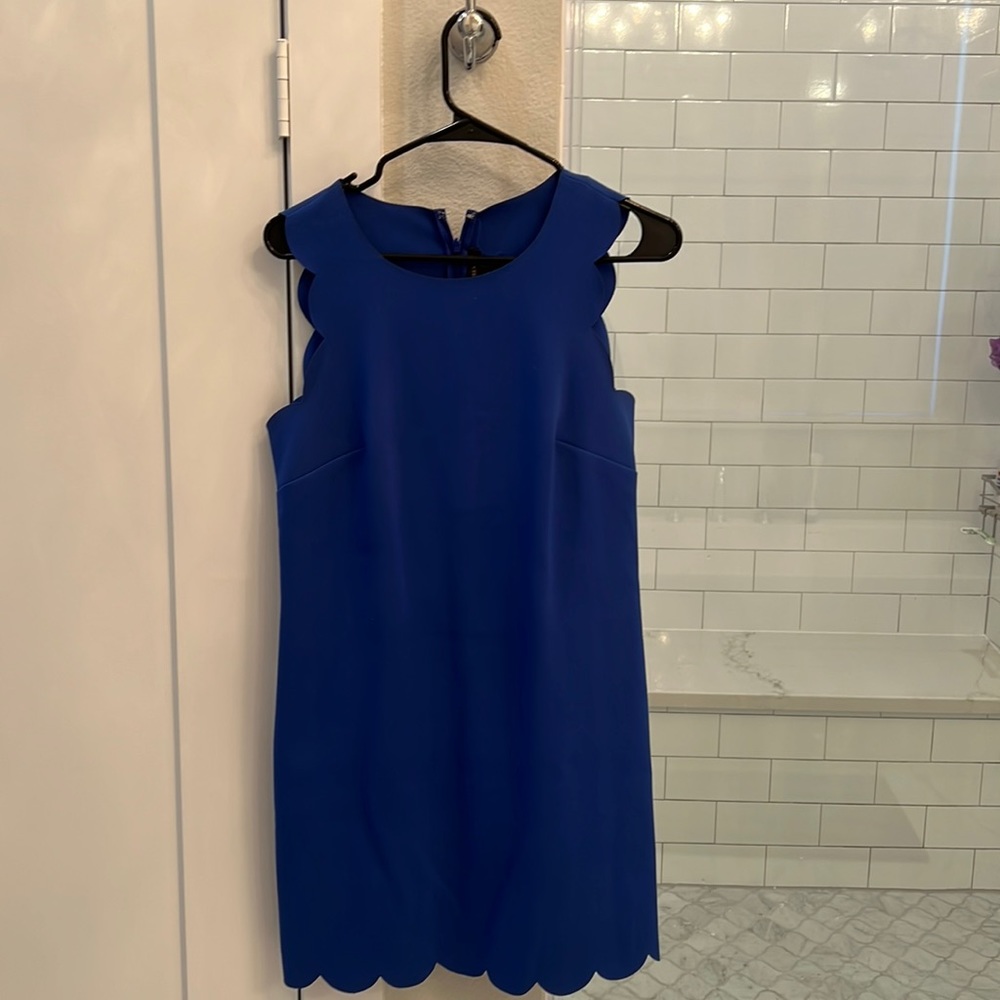 Beautiful blue J Crew peplum dress